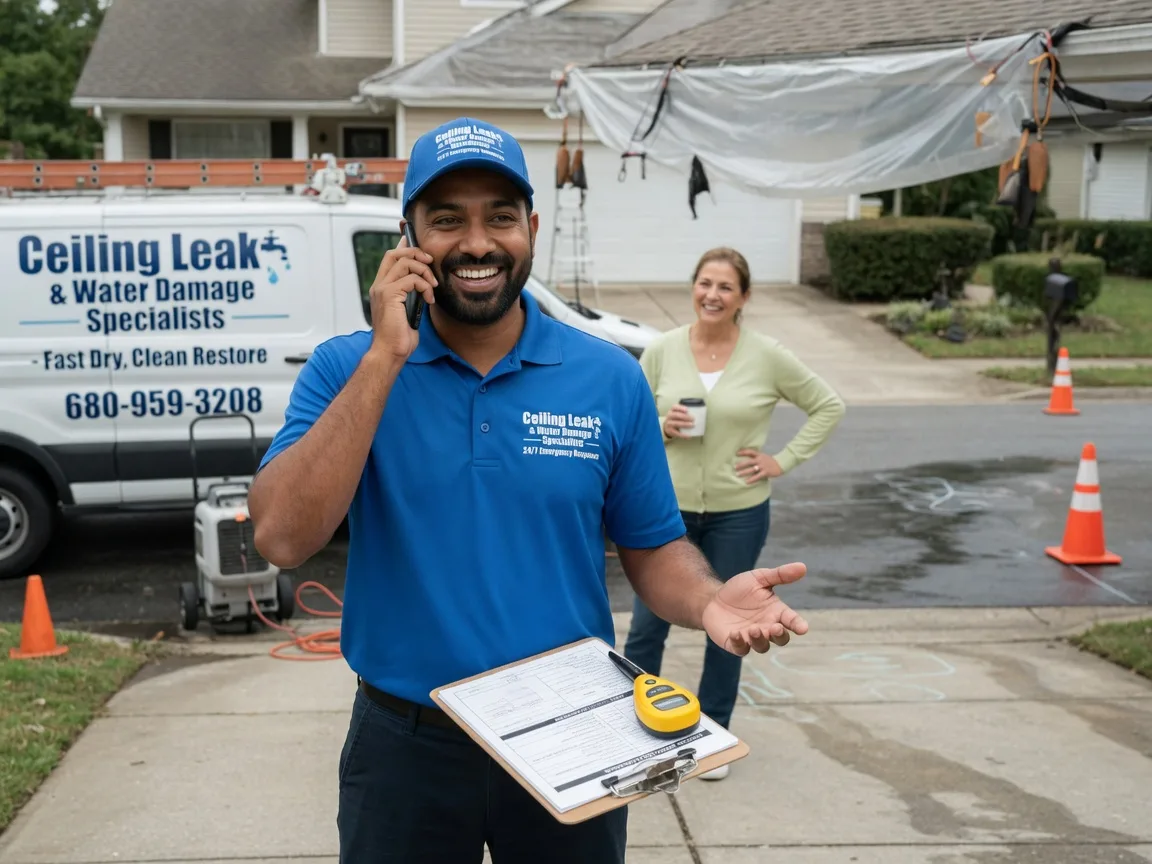 Ceiling Leak Cleanup Heislerville, NJ FAQs